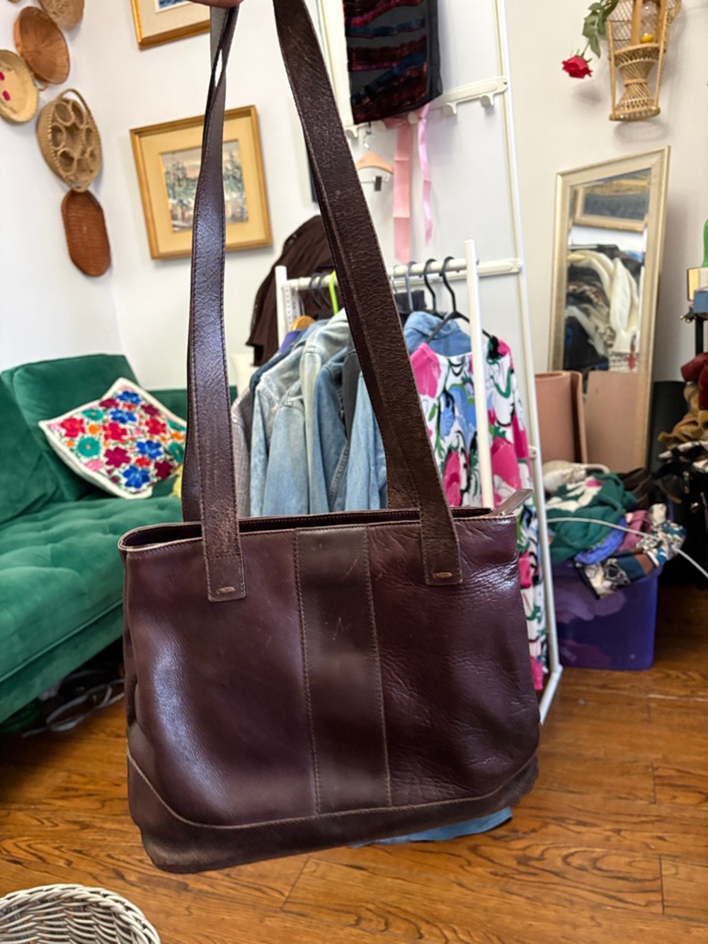 Sebastian 🤎 Double Compartment Leather Bag